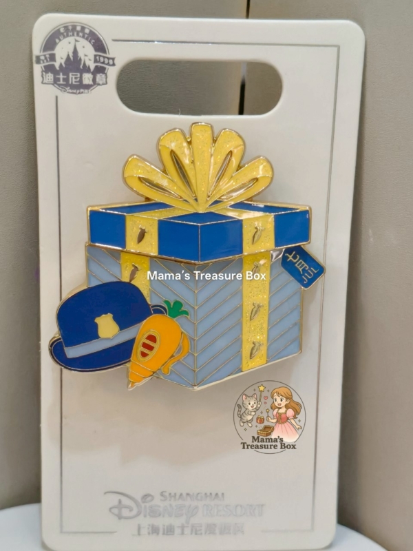 【現貨】上海迪士尼｜茱迪生日禮盒造型徽章胸針（七月款）