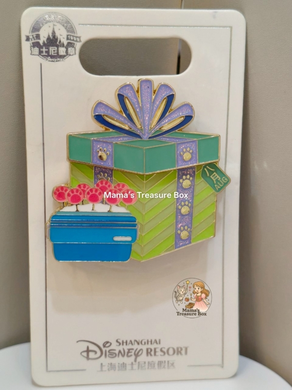 【現貨】上海迪士尼｜尼克生日禮盒造型徽章胸針（八月款）❤️