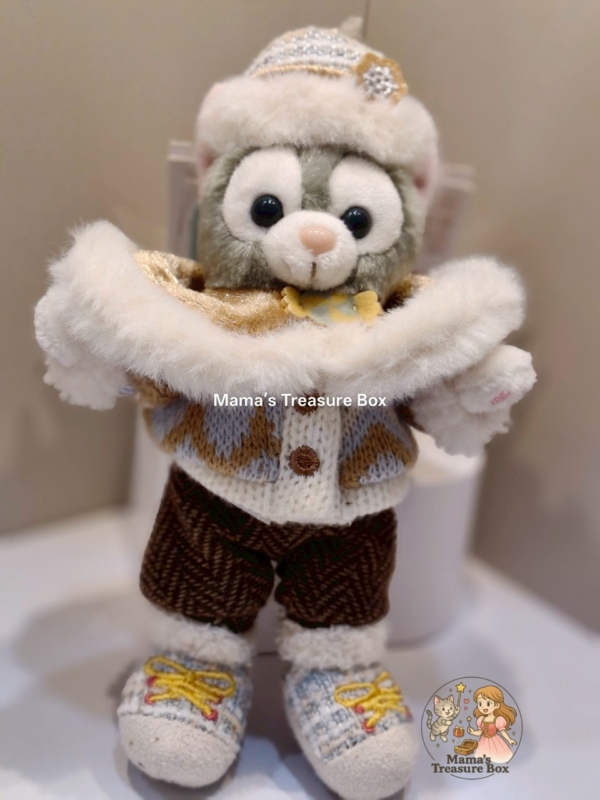 【現貨】上海迪士尼｜2024冬日達菲系列杰拉多尼毛絨玩具鑰匙圈