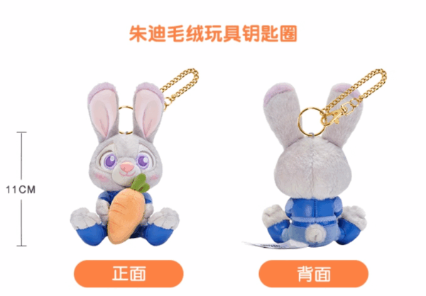 【現貨】上海迪士尼｜2025動物方城市可愛尼克 茱迪 閃電 牛局長 豹警官毛絨玩具鑰匙圈