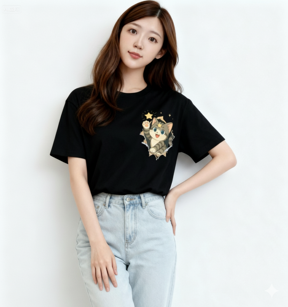 星語貓咪系列-喵星探險T-Shirt