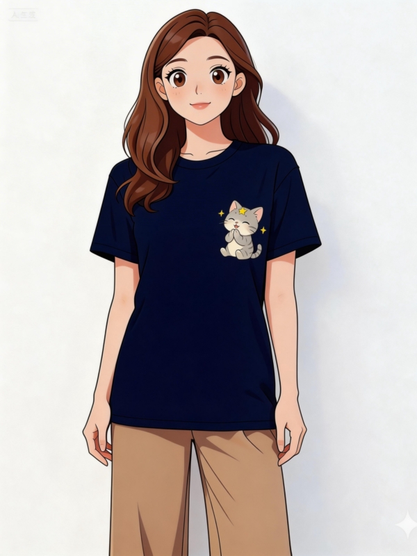 星語貓咪系列-知足常樂T-Shirt