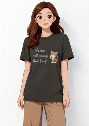 星語貓咪系列-陪你發光T-Shirt