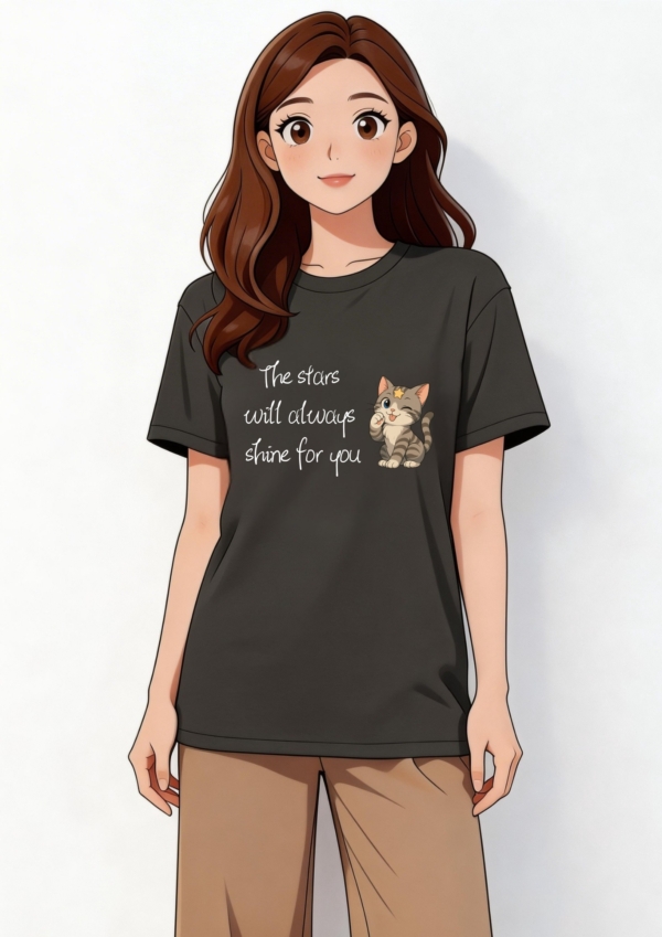星語貓咪系列-陪你發光T-Shirt