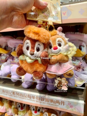 【現貨】上海迪士尼｜米奇和朋友們遊園記系列奇奇蒂蒂毛絨玩具鑰匙圈
