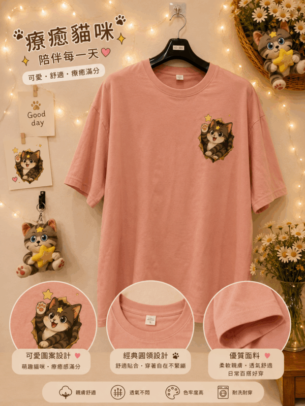 星語貓咪系列-喵星探險T-Shirt