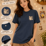 星語貓咪系列-小休片刻T-Shirt