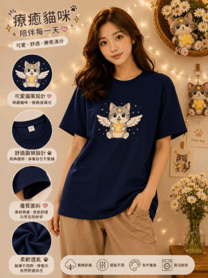 星語貓咪系列-星語天使T-Shirt