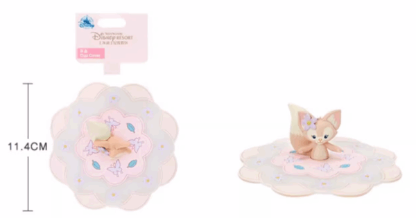 【現貨】上海迪士尼｜達菲 Duffy玲娜貝兒 LinaBell杰拉多尼 Gelatoni花邊造型防塵硅胶杯蓋