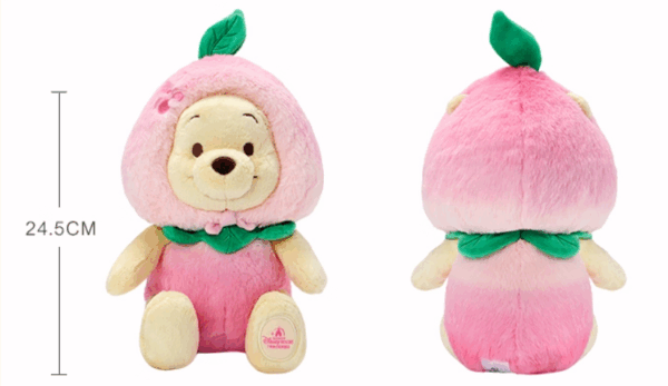 【現貨】上海迪士尼｜水蜜桃小熊維尼9英寸毛絨玩具玩偶