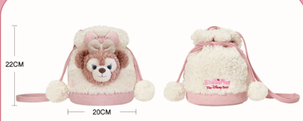 【現貨】上海迪士尼｜雪莉玫ShellieMay、可琦安CookieAnn毛絨單肩水桶包斜挎包
