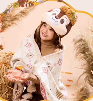 【現貨】上海迪士尼｜2025秋日森語系列奇奇蒂蒂毛毯