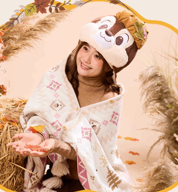 【現貨】上海迪士尼｜2025秋日森語系列奇奇蒂蒂毛毯