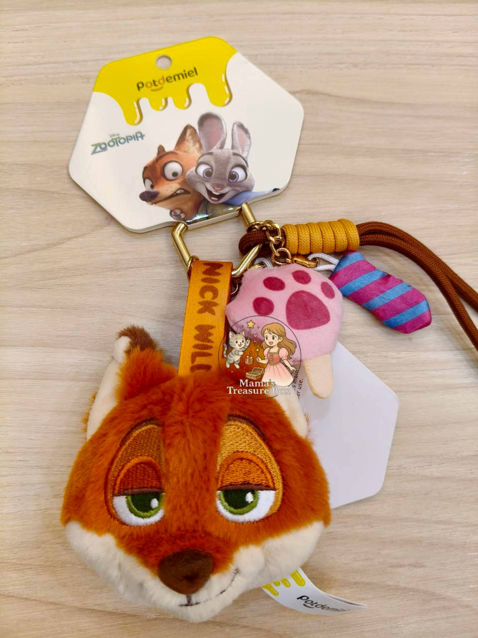 【現貨】迪士尼正版potdemiel蜂蜜罐毛絨掛件