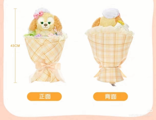 【現貨】上海迪士尼｜絨絨花園系列可琦安(餅餅)玩偶花束裝飾