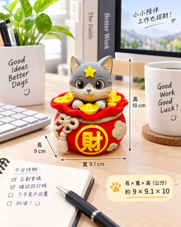 《星語3D典藏》財運系列-No.06 赤金納福