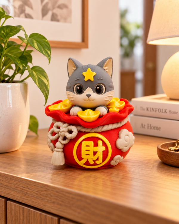 《星語3D典藏》財運系列-No.06 赤金納福